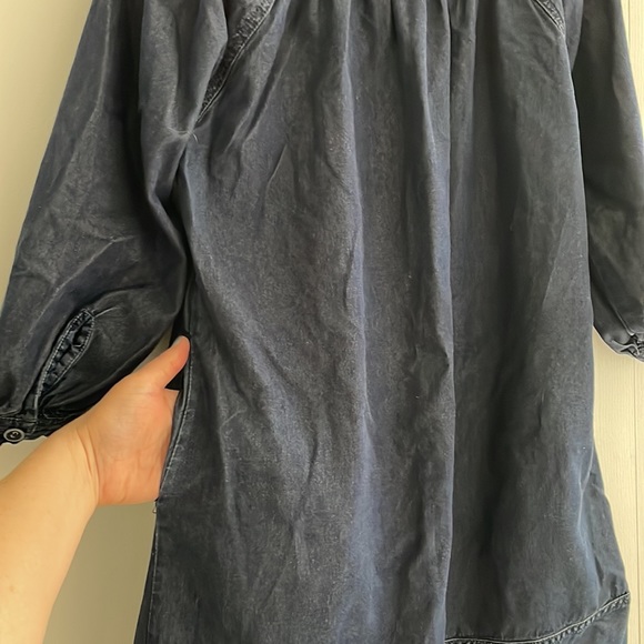 Blue Denim Blouse with Pockets - Picture 7 of 9